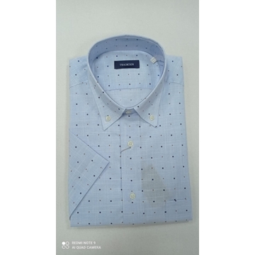 Camisa manga corta celeste - Imagen 1