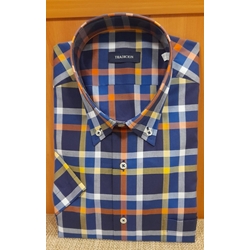 Camisa manga corta cuadros - Imagen 2