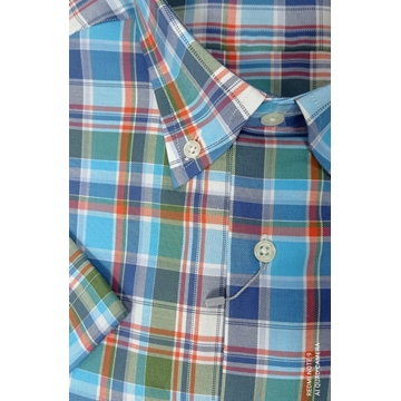 Camisa manga corta turquesa - Imagen 2