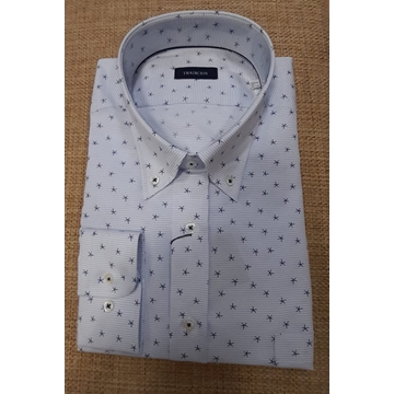 Camisa manga larga azul - Imagen 1