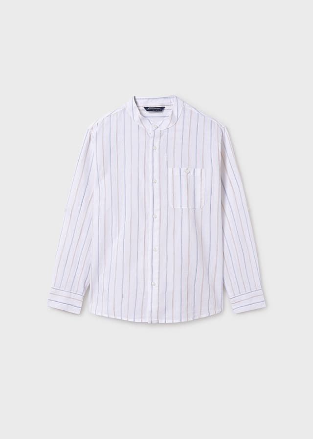 Camisa manga larga cuello mao - Imagen 1