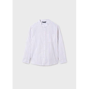 Camisa manga larga cuello mao - Imagen 1