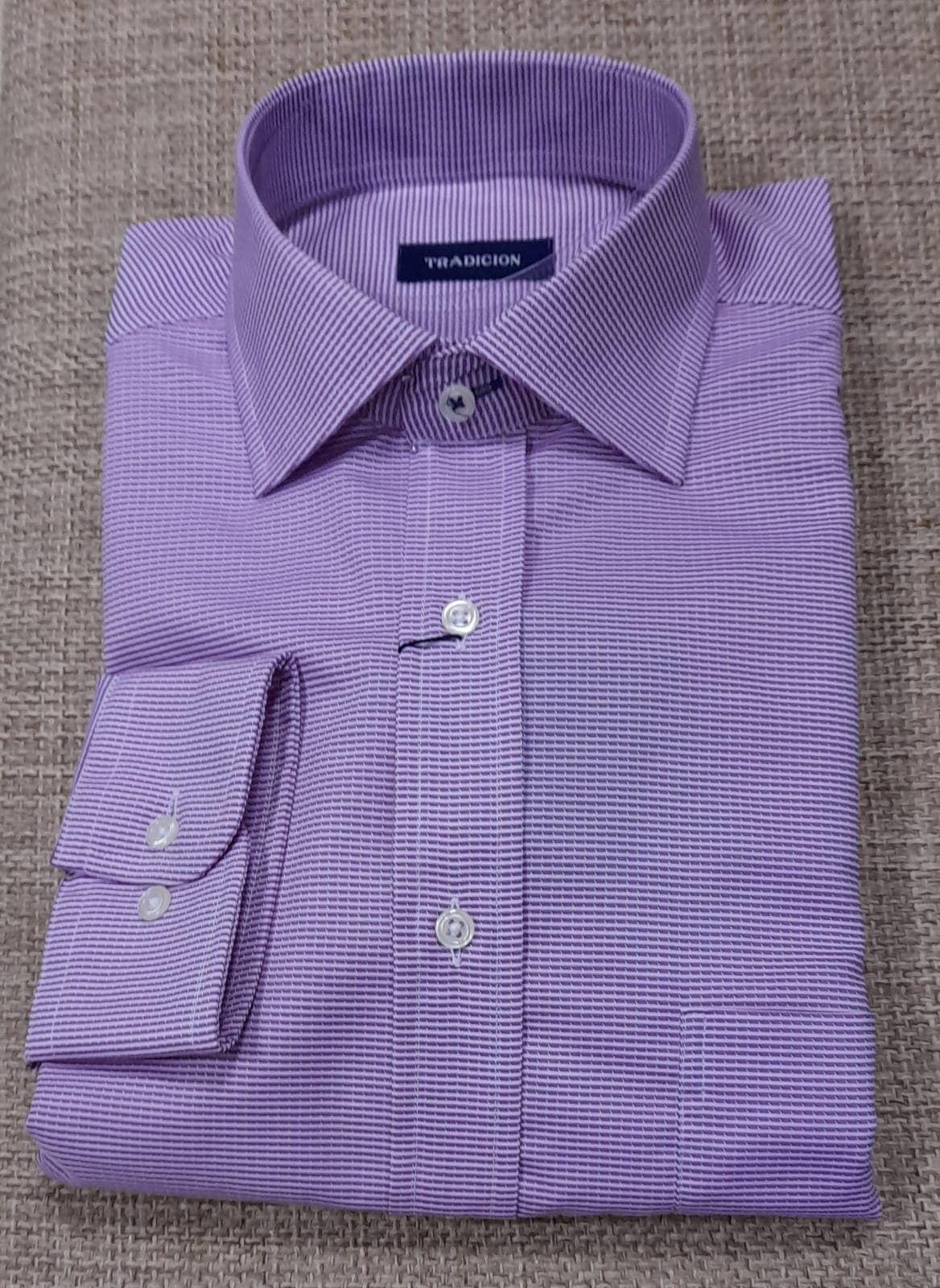 Camisa manga larga morada. - Imagen 1