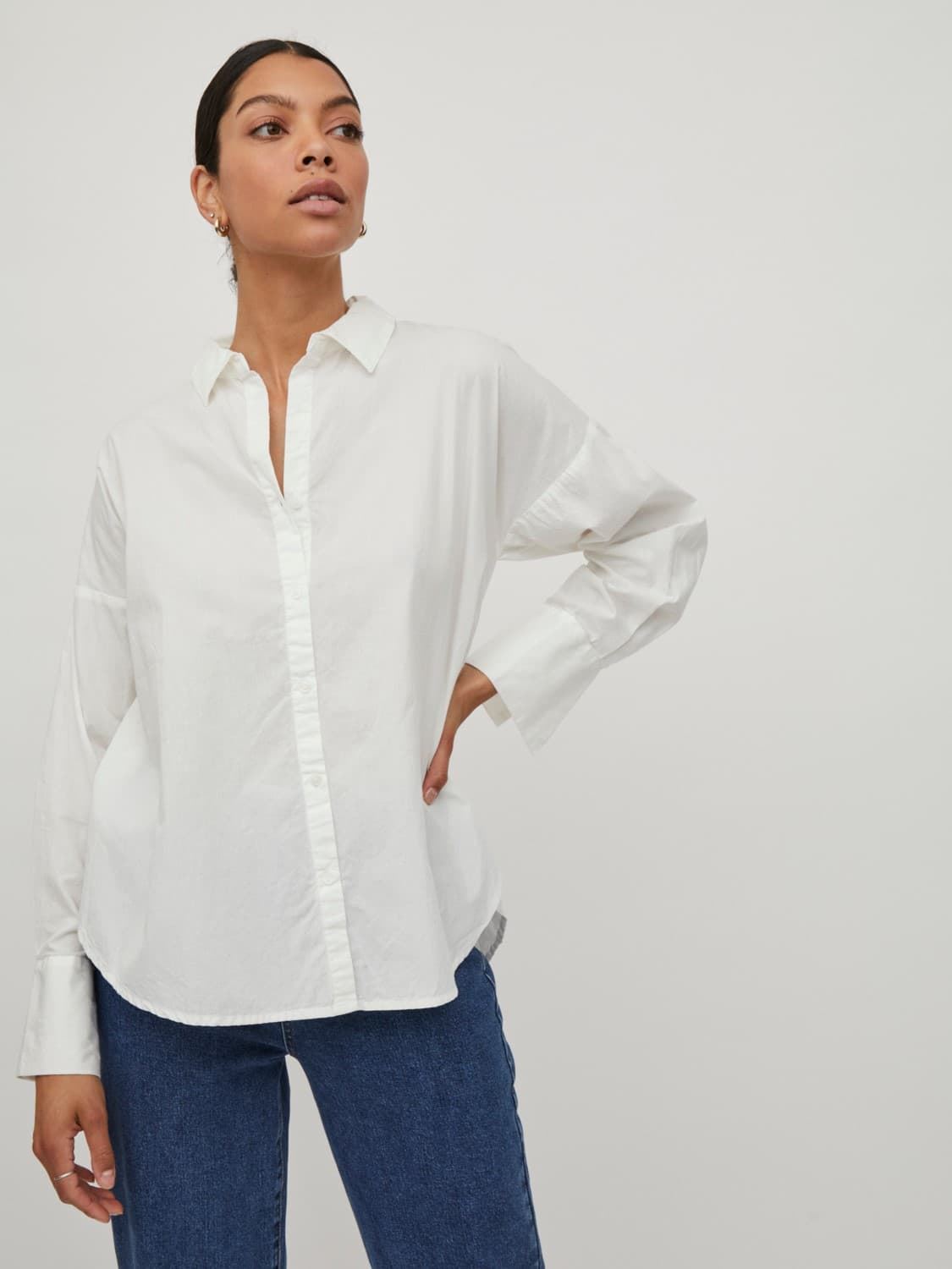 Camisa manga larga Vigamis blanca - Imagen 1