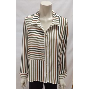 Camisa rayas verde - Imagen 1