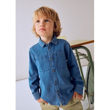 Camisa vaquera azul medio - Imagen 1