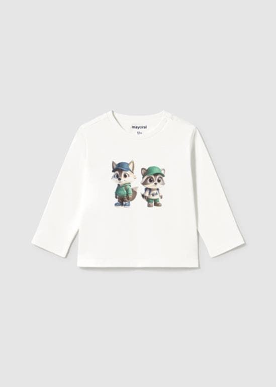 Camiseta amigos nata - Imagen 1