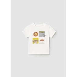 Camiseta animales nata - Imagen 1