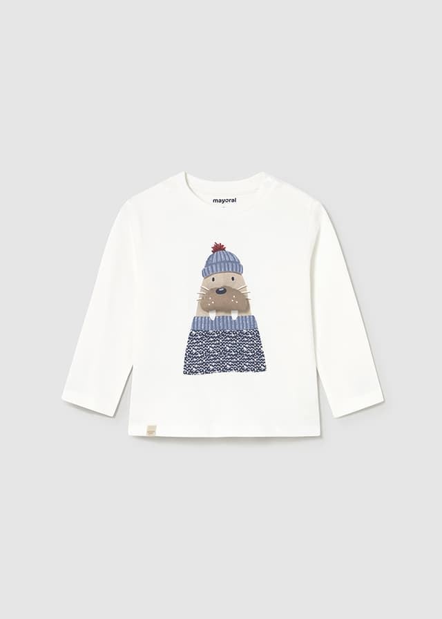 Camiseta aplique animal nata - Imagen 2