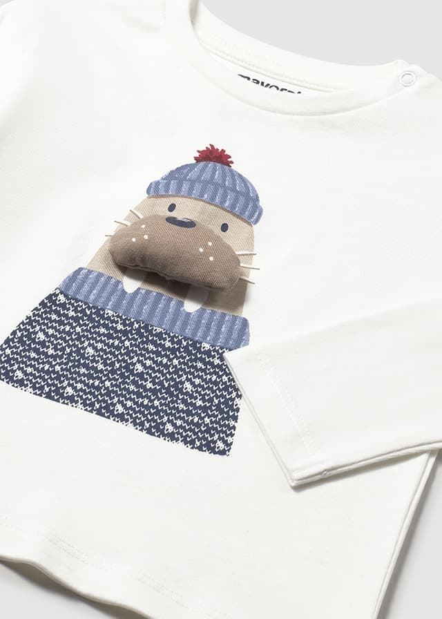 Camiseta aplique animal nata - Imagen 4