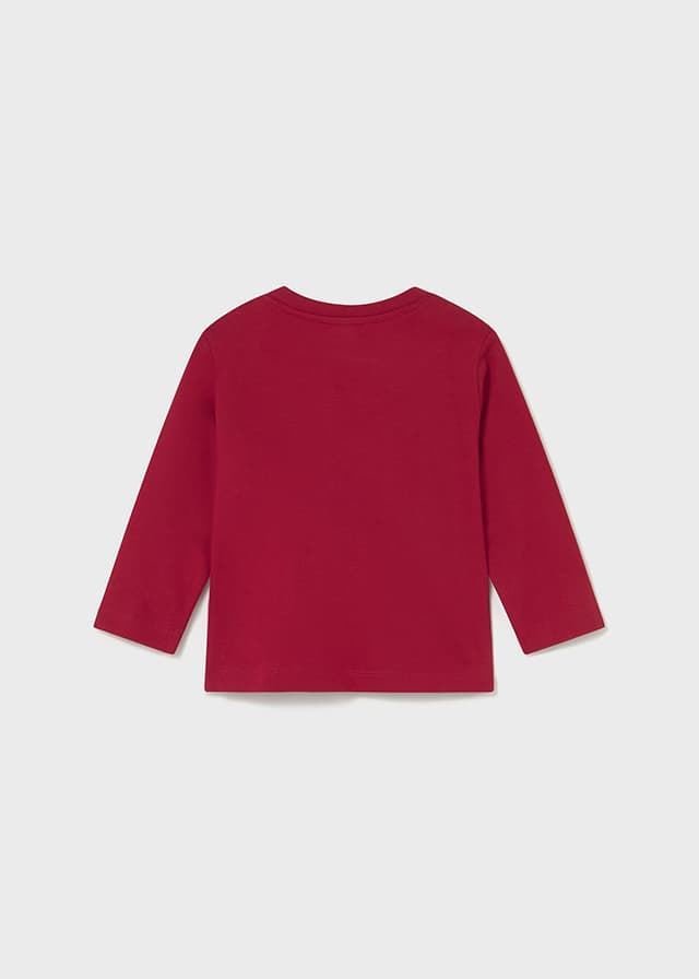 Camiseta aplique rojo - Imagen 3