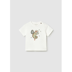 Camiseta apliques play nata - Imagen 1