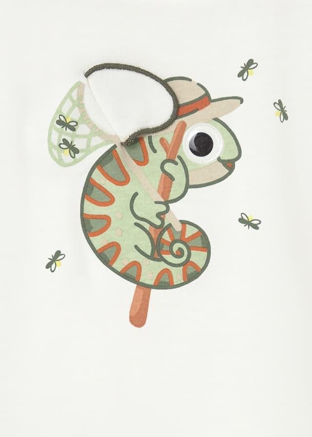 Camiseta apliques play nata - Imagen 4