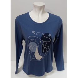 Camiseta azul - Imagen 1