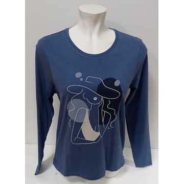 Camiseta azul - Imagen 1