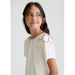 Camiseta bambula hueso - Imagen 1