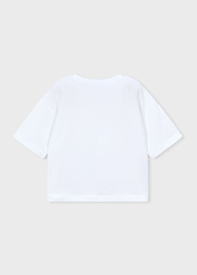 Camiseta blanco-persimon - Imagen 5