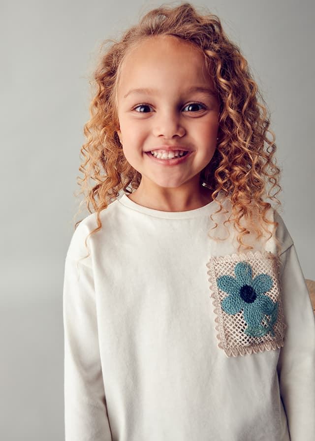 Camiseta bolsillo crochet - Imagen 1
