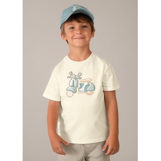 Camiseta bordado nata - Imagen 2