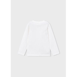 Camiseta bordado nata - Imagen 2