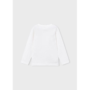 Camiseta bordado nata - Imagen 2