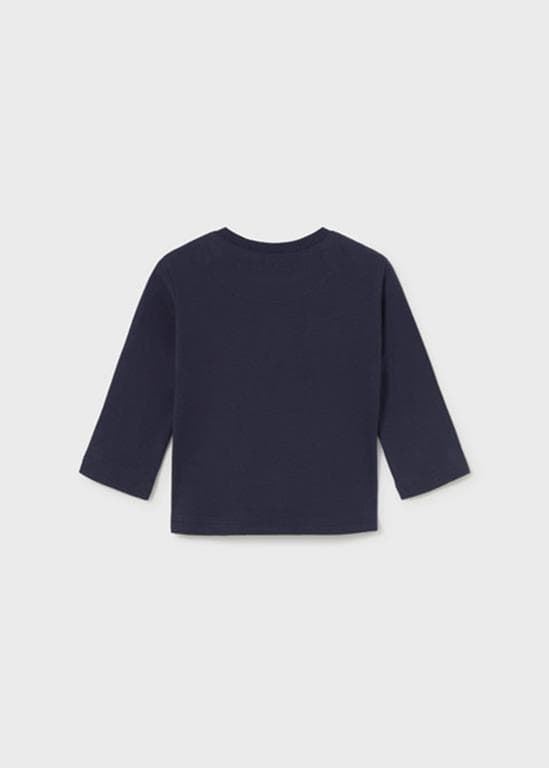 Camiseta bordados azul - Imagen 2