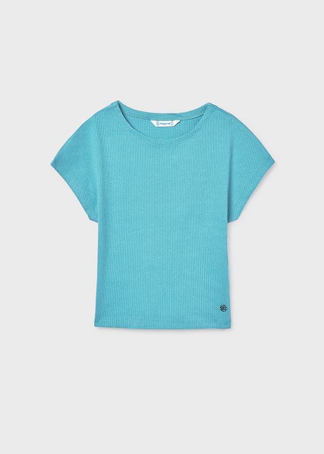 Camiseta canalé jade - Imagen 3