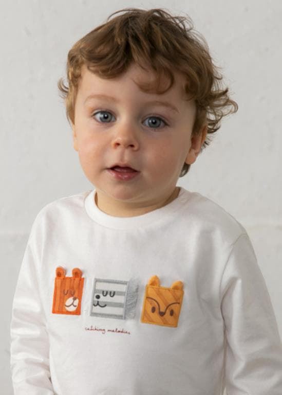 Camiseta caritas nata - Imagen 1