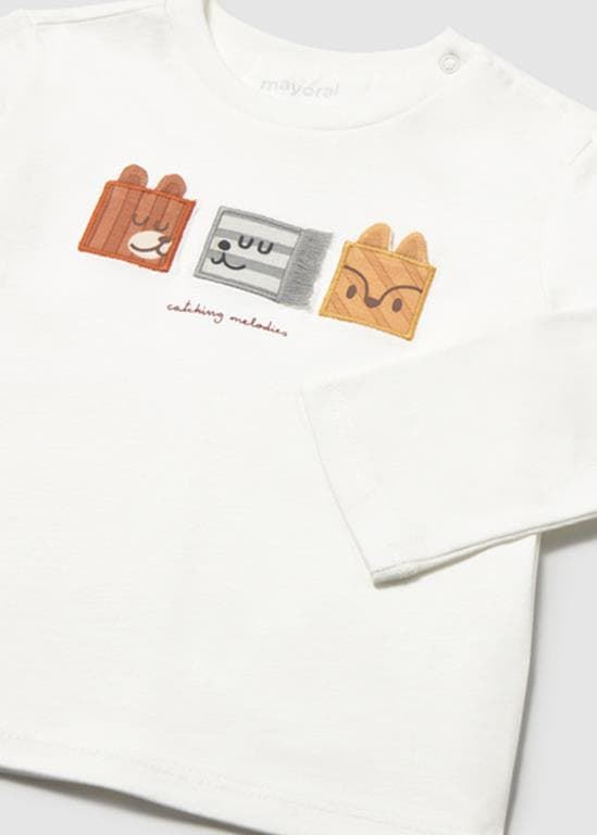 Camiseta caritas nata - Imagen 5