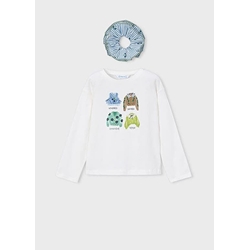 Camiseta con coletero crudo - Imagen 2