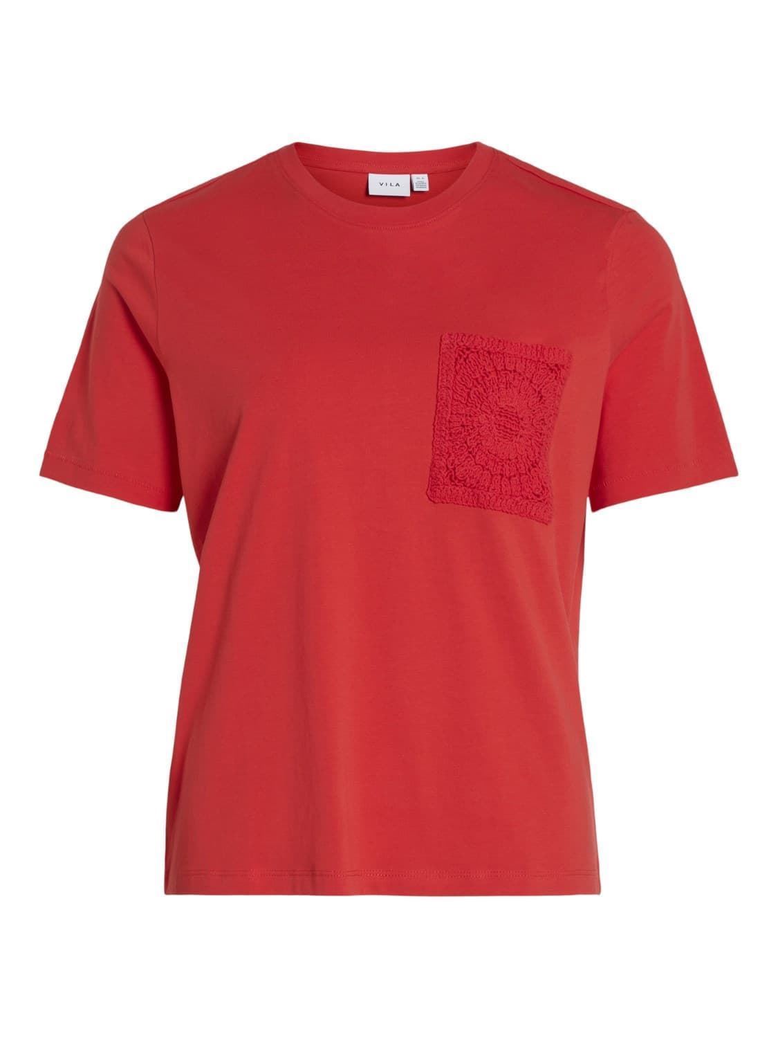 Camiseta crochet visybil rojo - Imagen 4