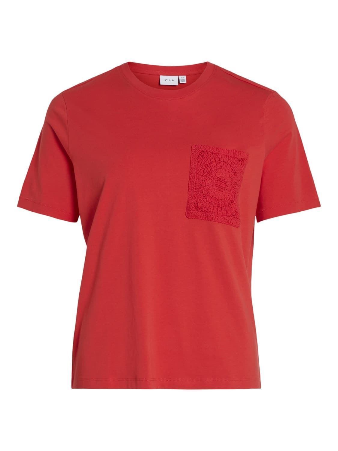 Camiseta crochet visybil rojo - Imagen 4