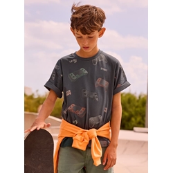 Camiseta estampada plomo - Imagen 1