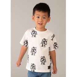 Camiseta estampada robots - Imagen 2