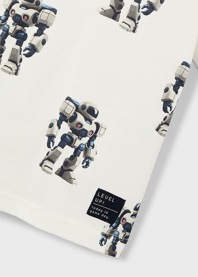 Camiseta estampada robots - Imagen 6