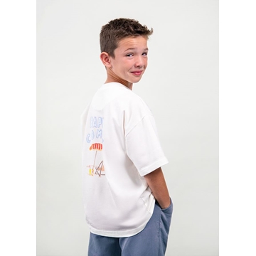 Camiseta "happy combo" nata - Imagen 1