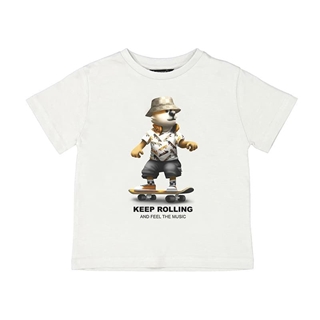 Camiseta "keep Rolling" nata - Imagen 1