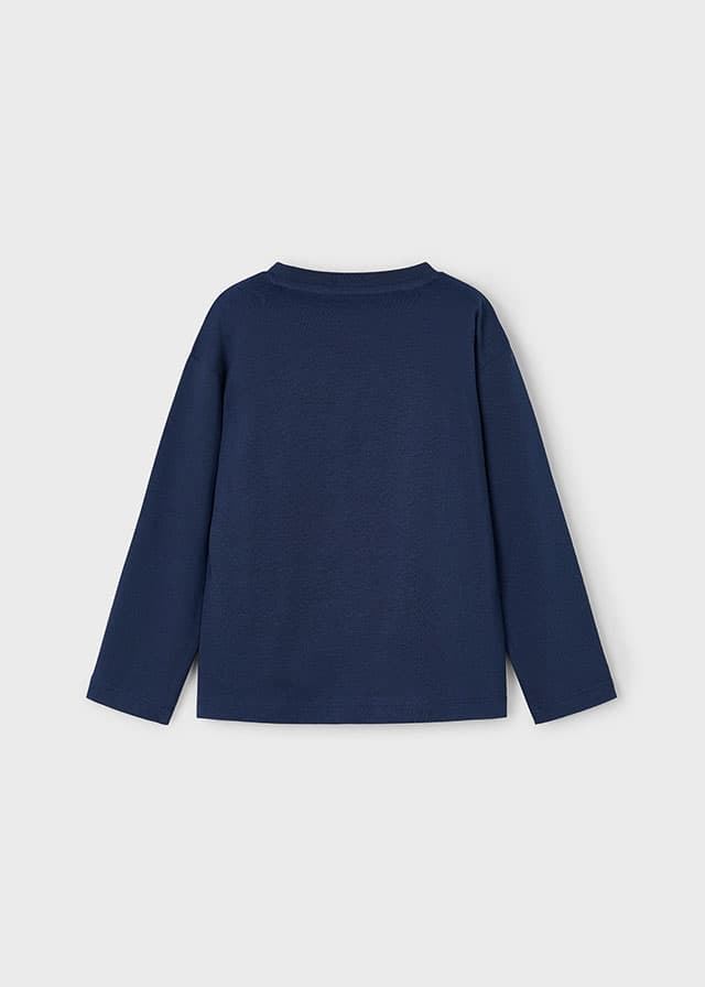 Camiseta letras azul - Imagen 3
