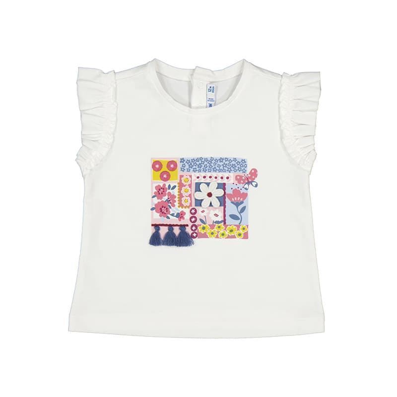 Camiseta manga corta blanco-dalia - Imagen 1