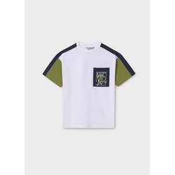 Camiseta manga corta blocking verde - Imagen 1