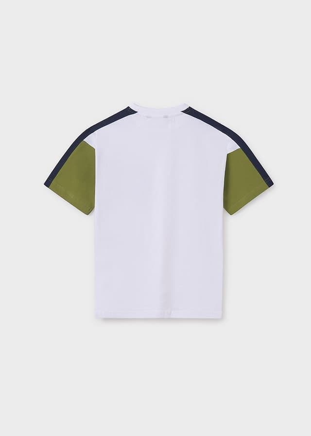 Camiseta manga corta blocking verde - Imagen 2