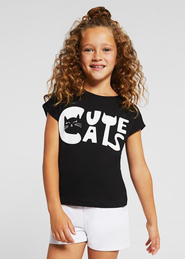Camiseta manga corta cute cats - Imagen 1