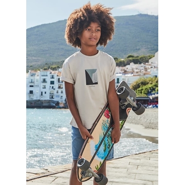 Camiseta manga corta hueso - Imagen 1