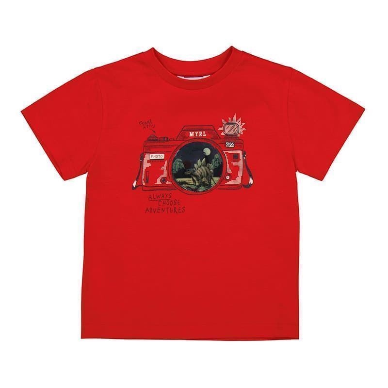 Camiseta manga corta lenticular rojo - Imagen 1