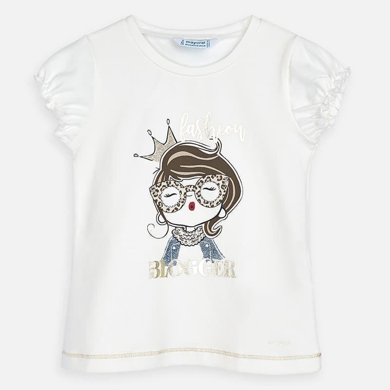 Camiseta manga corta muñeca crudo - Imagen 1