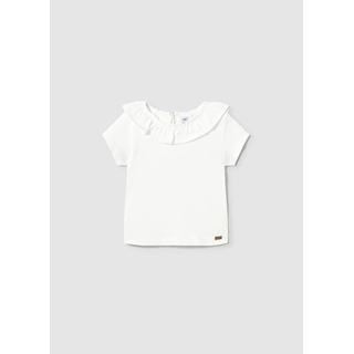 Camiseta manga corta volante crudo - Imagen 1