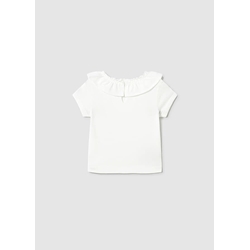 Camiseta manga corta volante crudo - Imagen 2