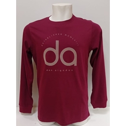 Camiseta manga larga granate - Imagen 1