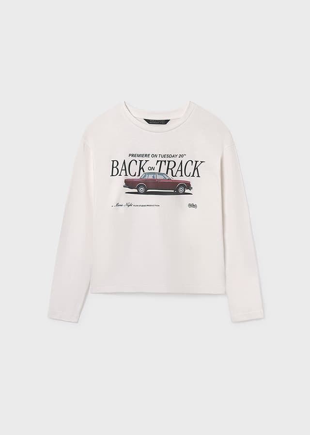 Camiseta manga larga nata coche - Imagen 3