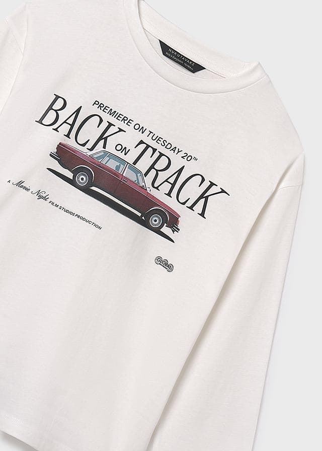Camiseta manga larga nata coche - Imagen 5